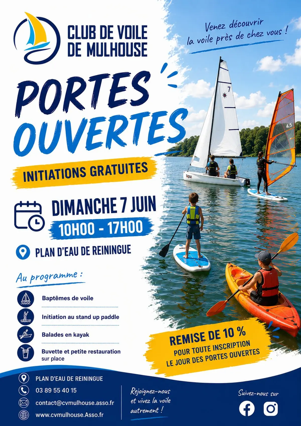 Portes Ouvertes au Club de Voile de Mulhouse