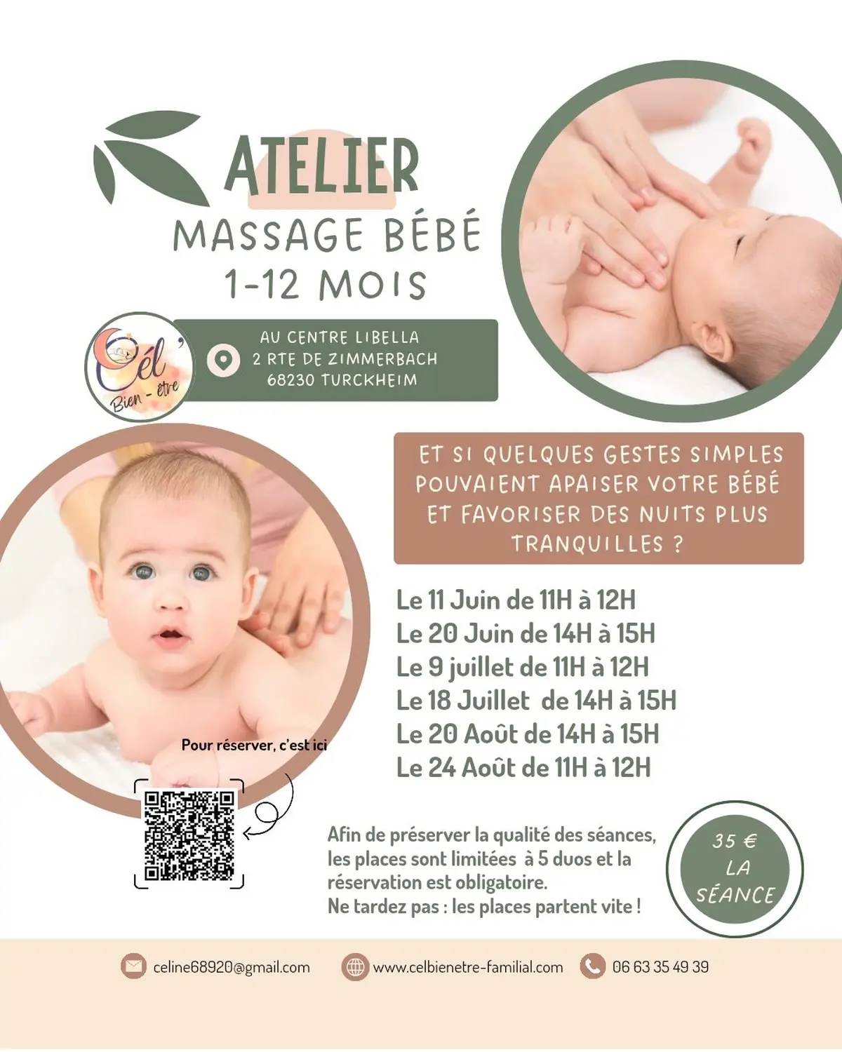 Atelier Massage Bébé (1-12 mois)