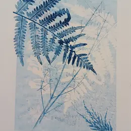 Initiation au monotype végétal et à la gravure sur tétra pak . 