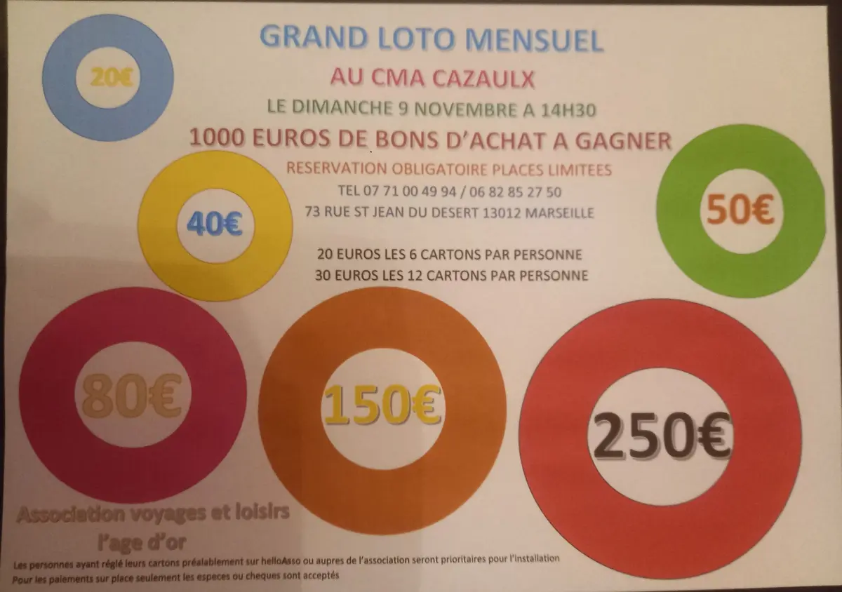 Grand loto mensuel