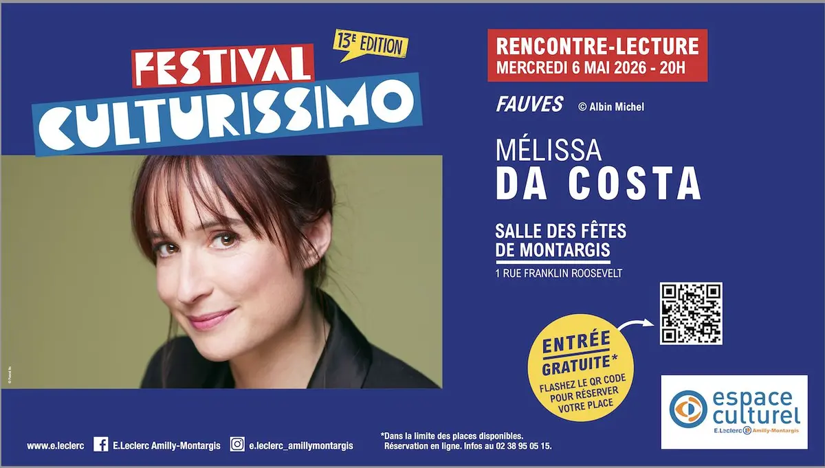 Festival Culturissimo - Rencontre-Lecture de Mélissa Da Costa