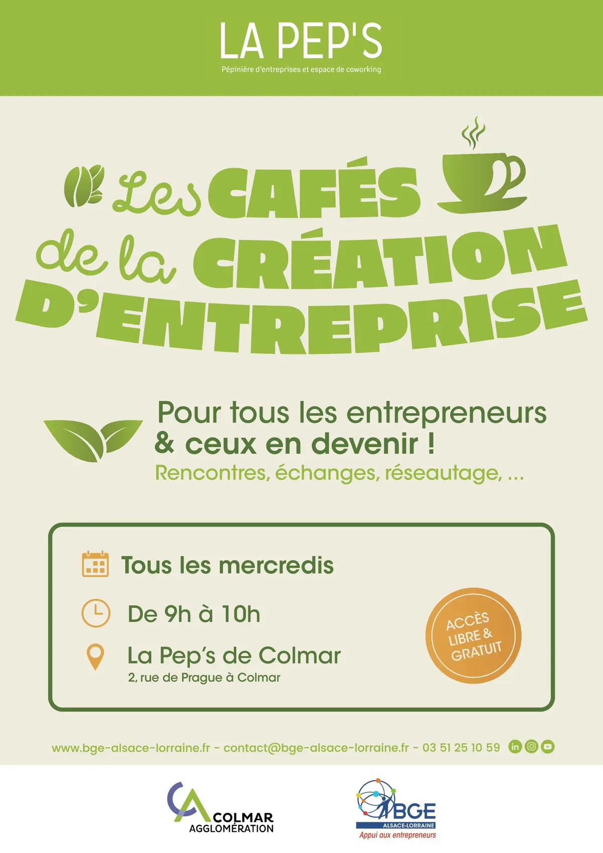 Les Cafés de la Création d'Entreprise