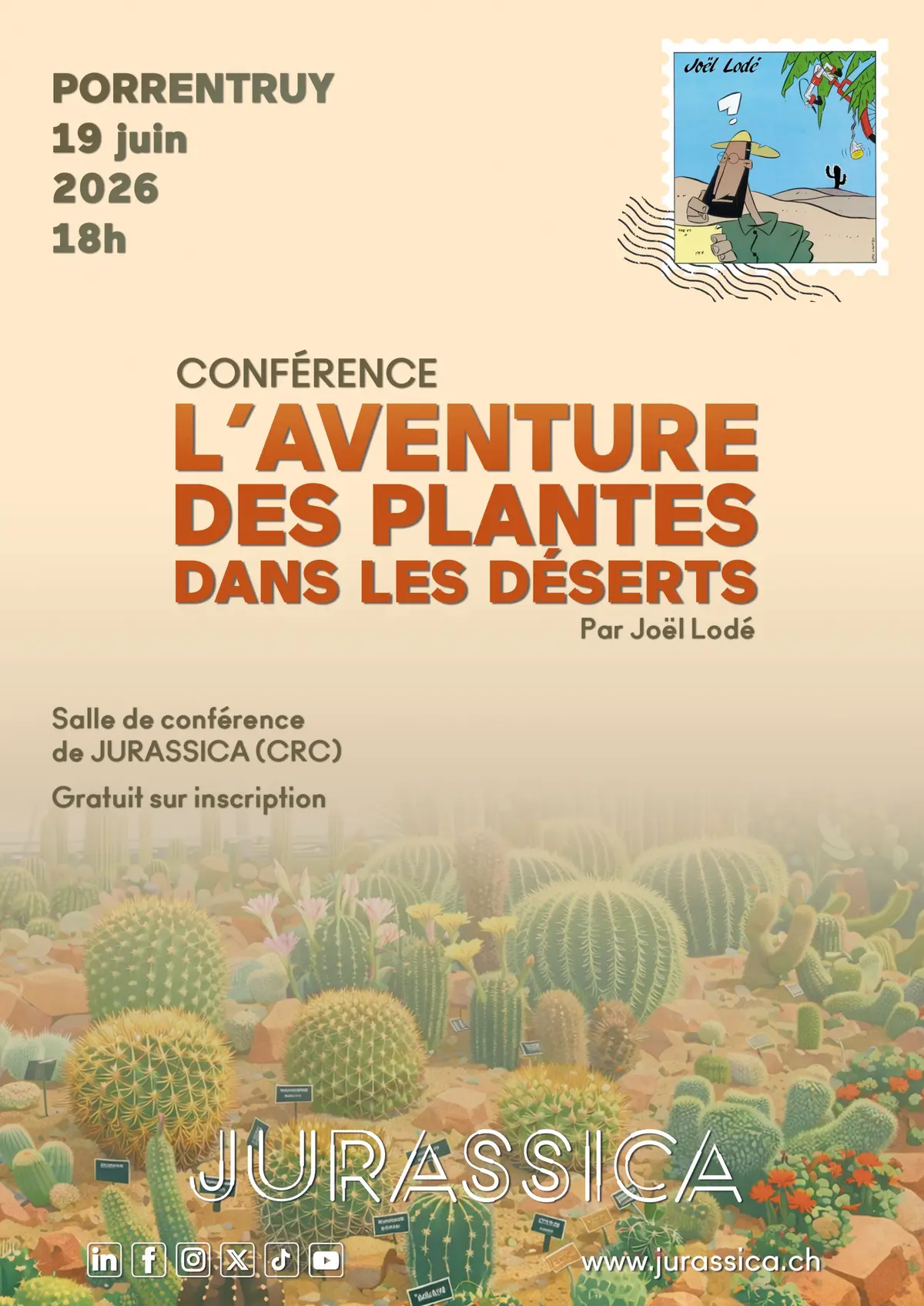 Conférence L'Aventure des plantes dans les déserts