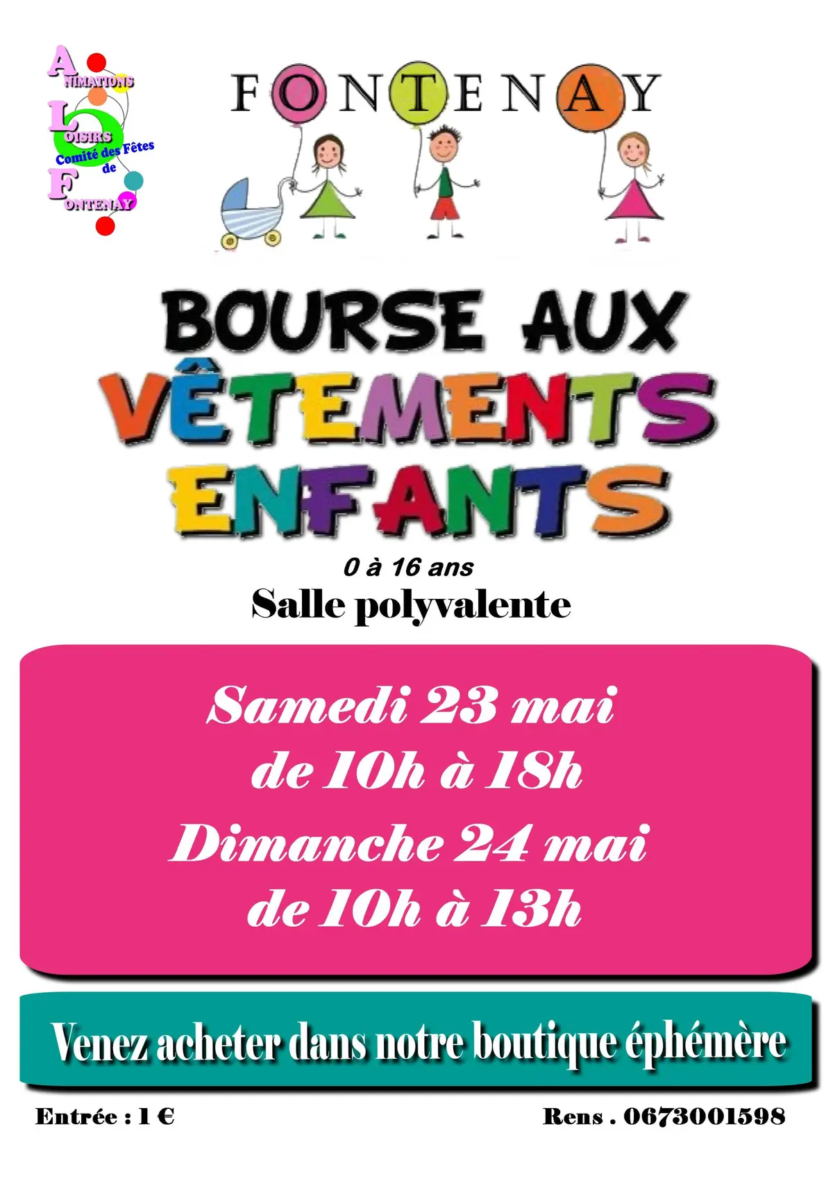Bourse aux vêtements 0 16 ans et petite puériculture 