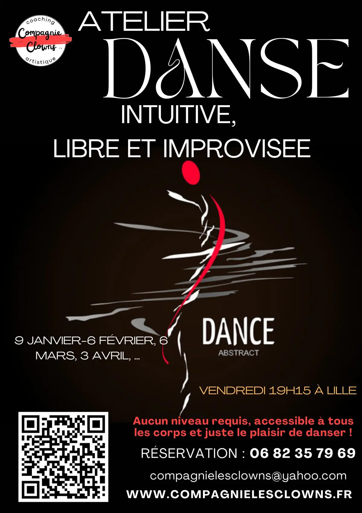 Atelier danse libre, improvisée et intuitive