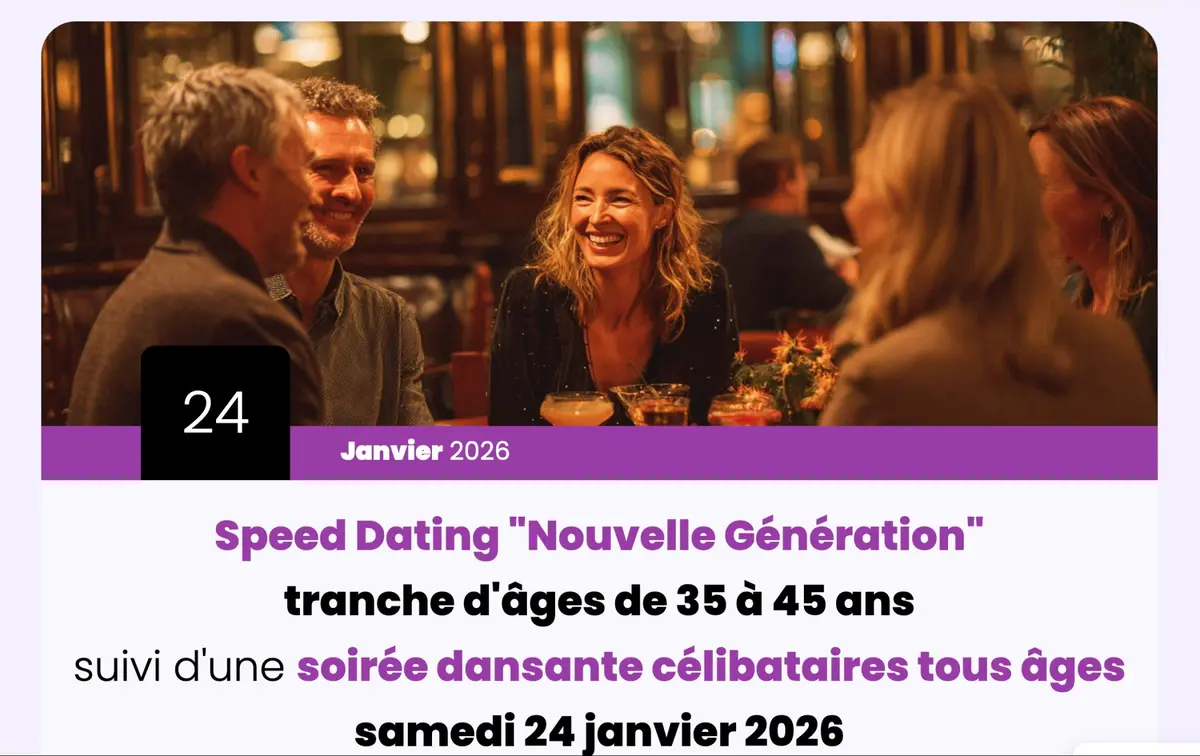 Soirée célibataires + speed dating