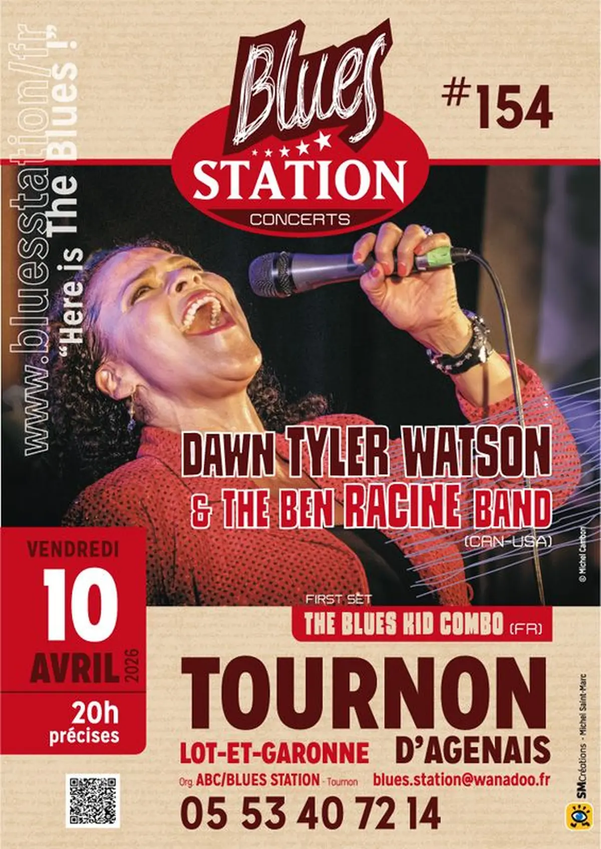 Blues Station avec Dawn Tyler Watson & the Ben Racine Band + The Blues Kid Combo