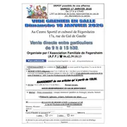 Vide grenier en salle