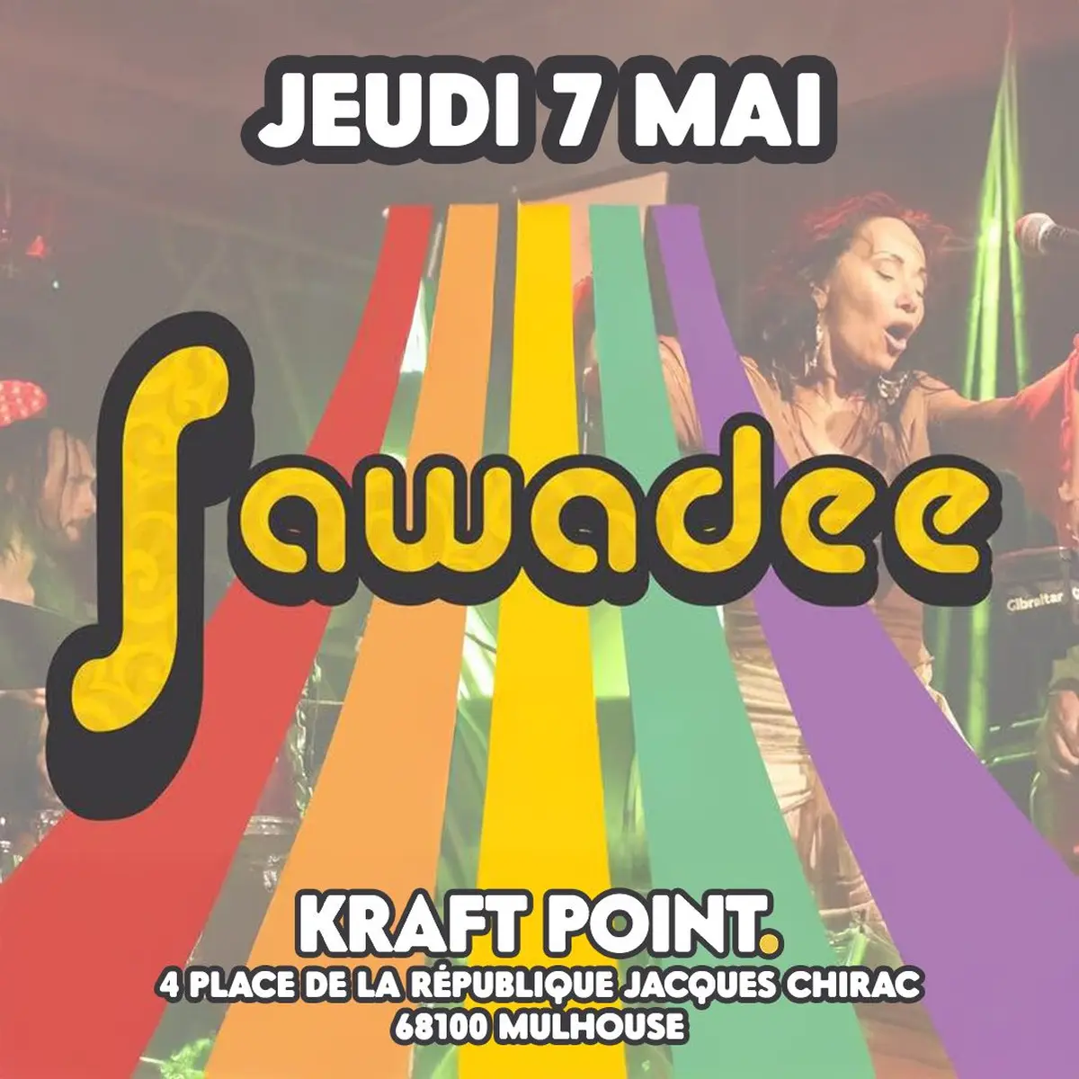 Concert Sawadee : concert R'N'B Soul au Kraft Point Mulhouse jeudi 7 mai