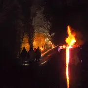 Marche aux flambeaux pour le Réveillon du Nouvel An à Ferrette
