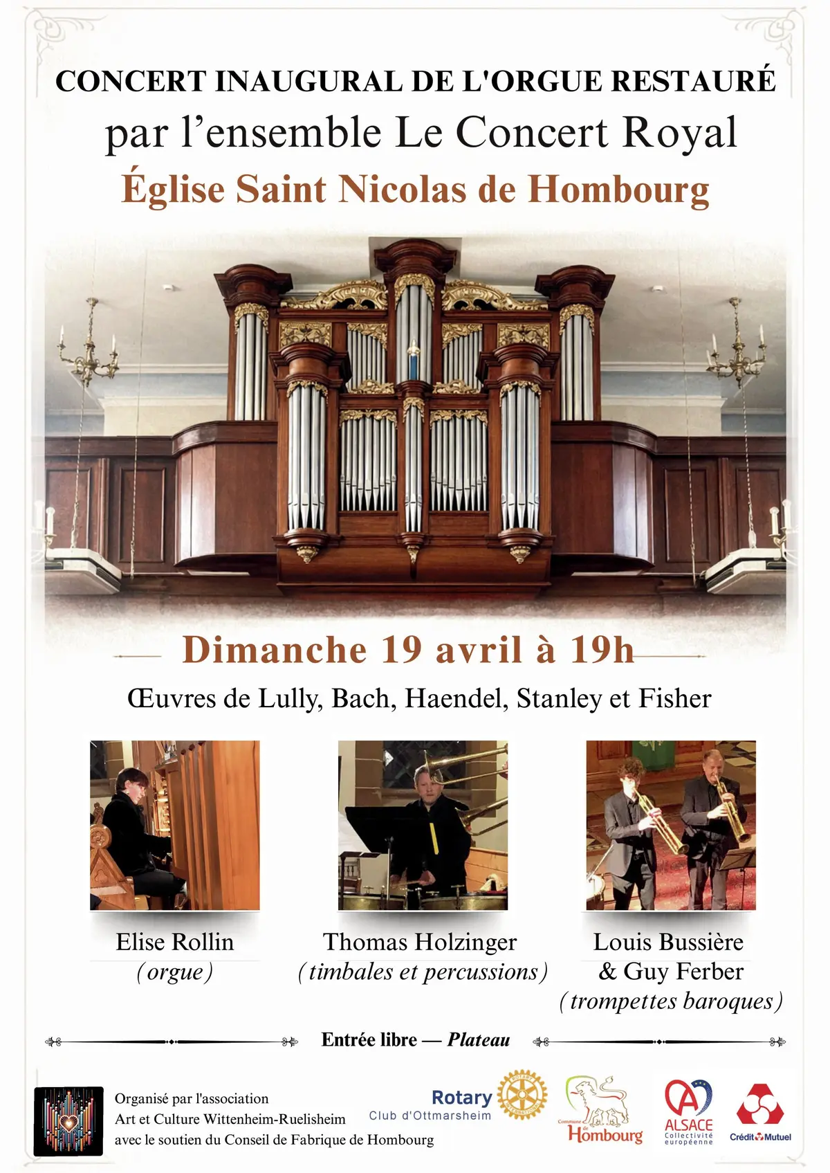 Hombourg : concert inaugural pour l’orgue restauré de l’église Saint-Nicolas