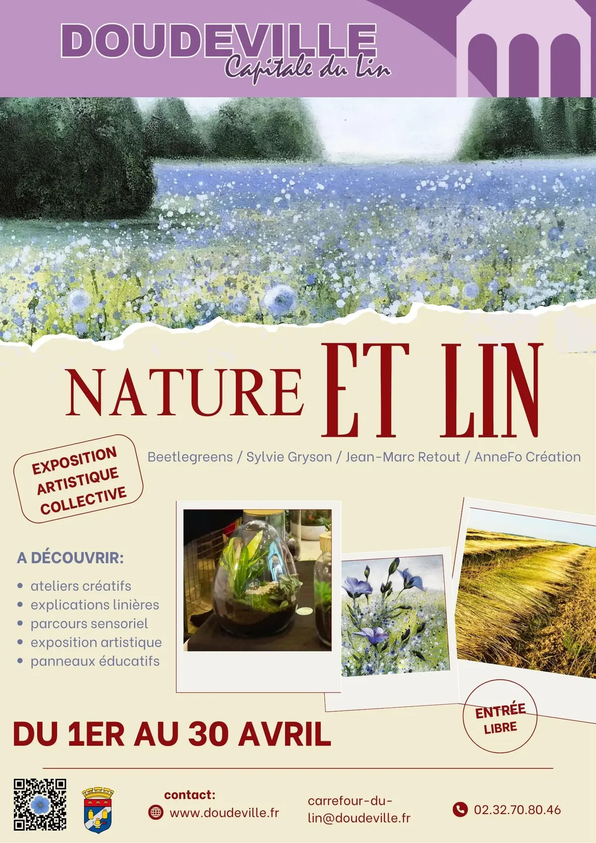 Exposition Artistique Nature et Lin