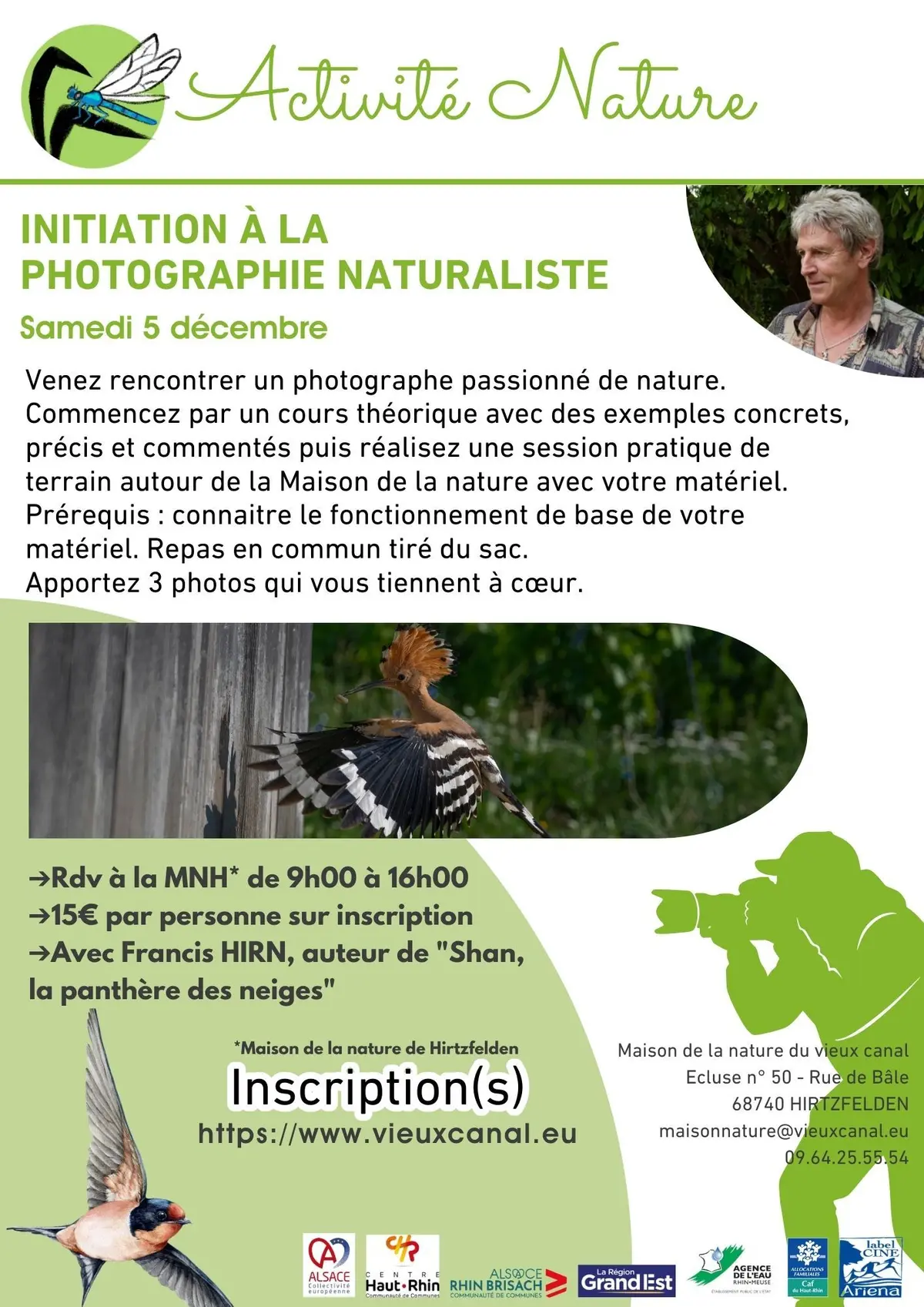 Initiation à la photographie naturaliste