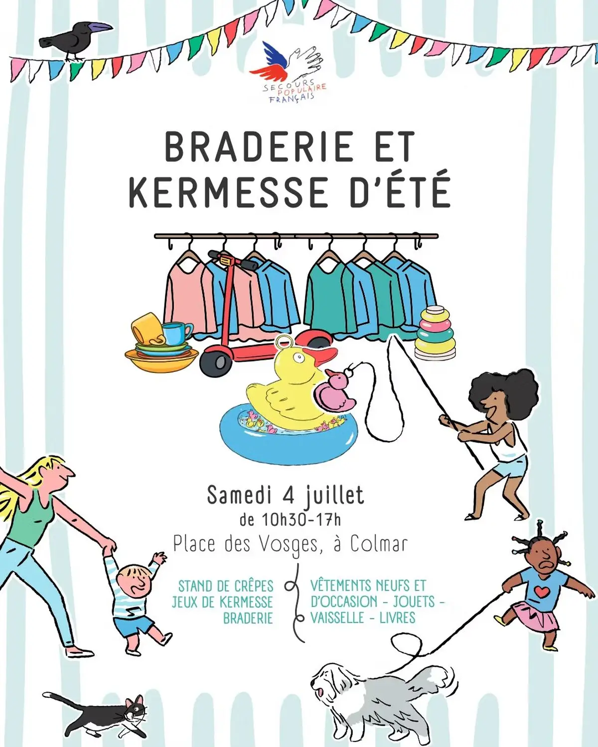 Braderie solidaire et kermesse d’été