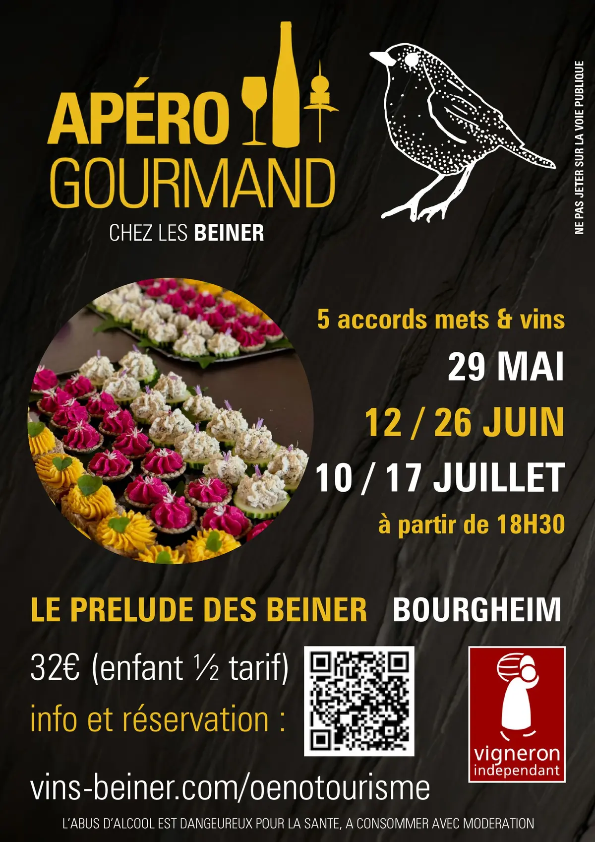 Apéro Gourmand chez le Vigneron Indépendant