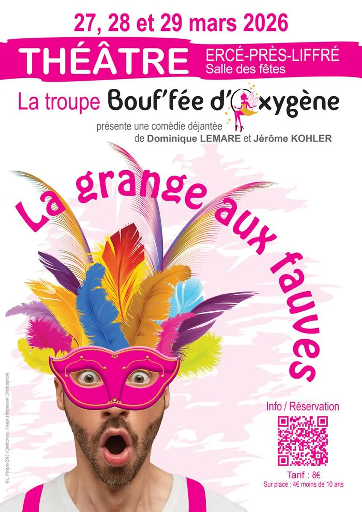 Théâtre La grange aux fauves par la Troupe Bouf'fée d'oxygène - Ercé-près-Liffré