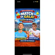 Match de gala entre 2 joueurs top 100 français 