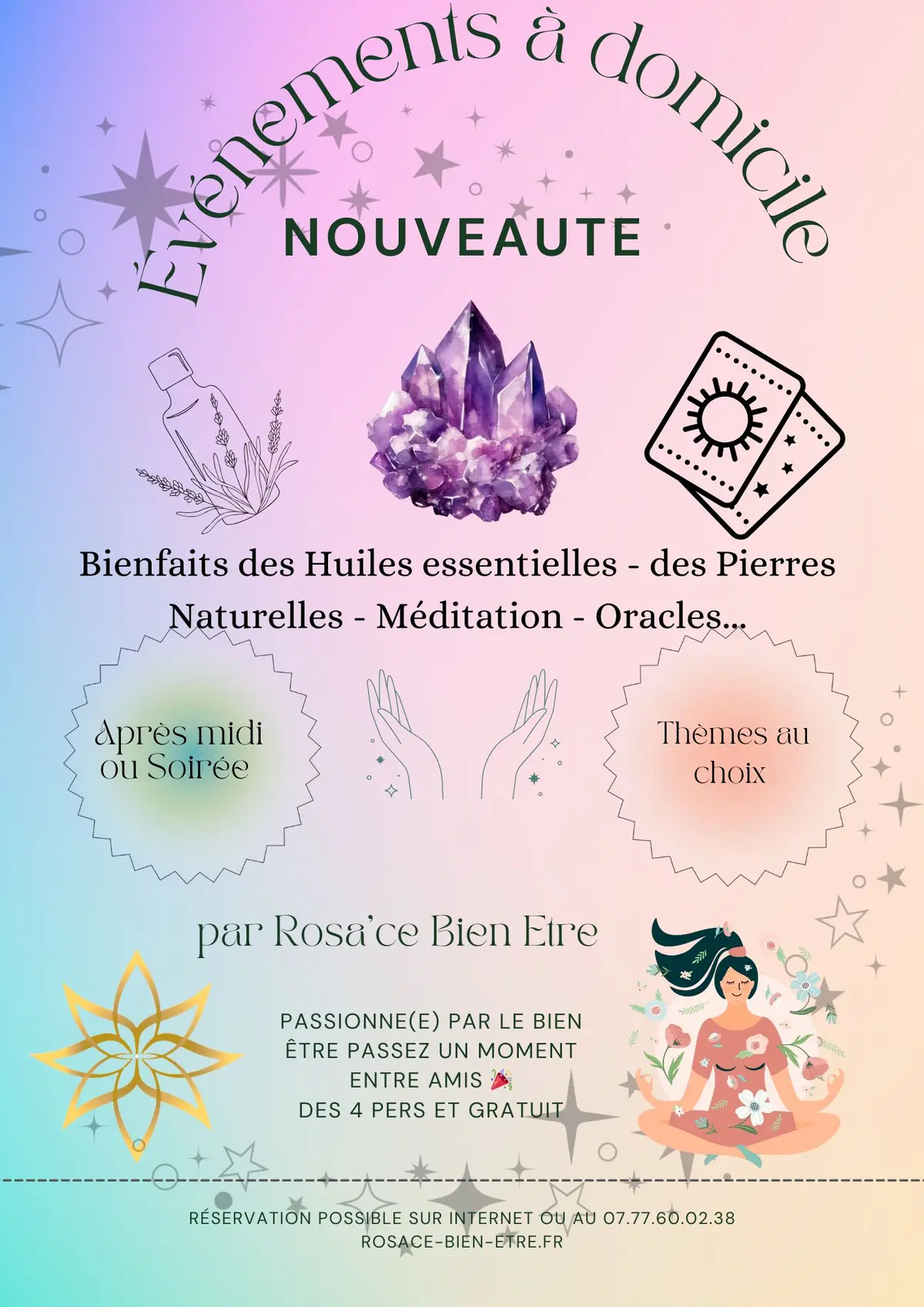 Evènement à domicile -réunion bien être 