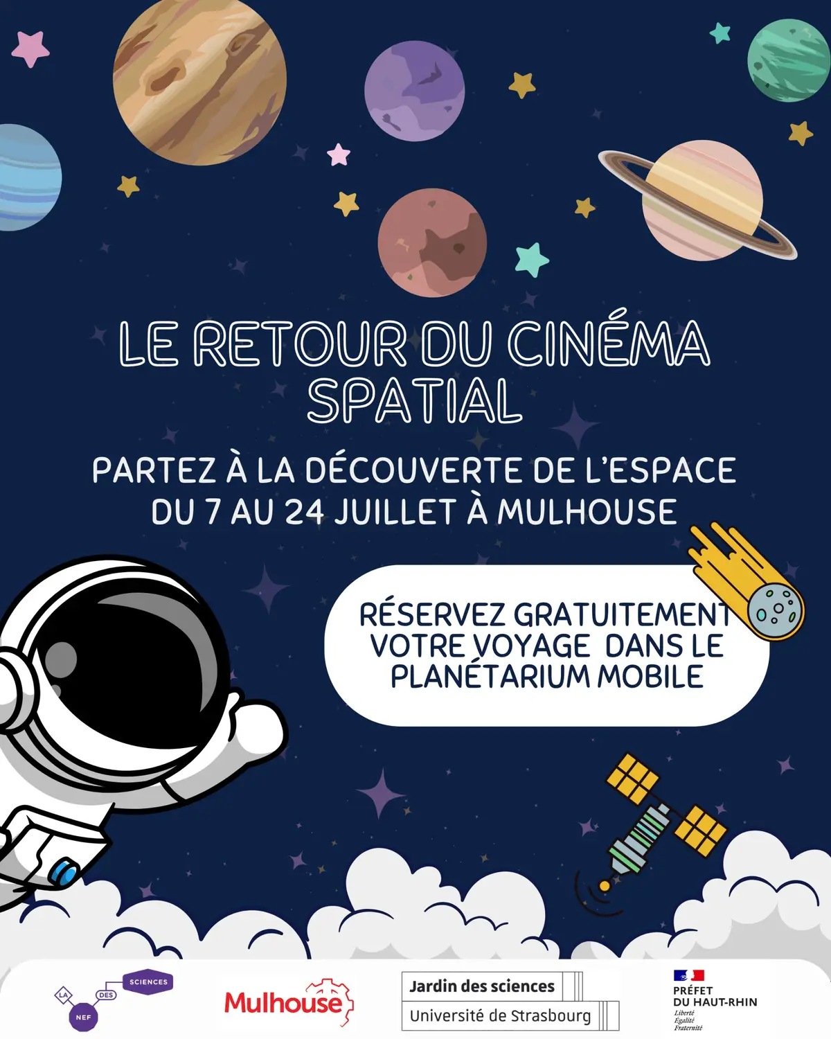 Cinéma Spatial : voyager dans l'Univers, les pieds sur Terre dans le planétarium