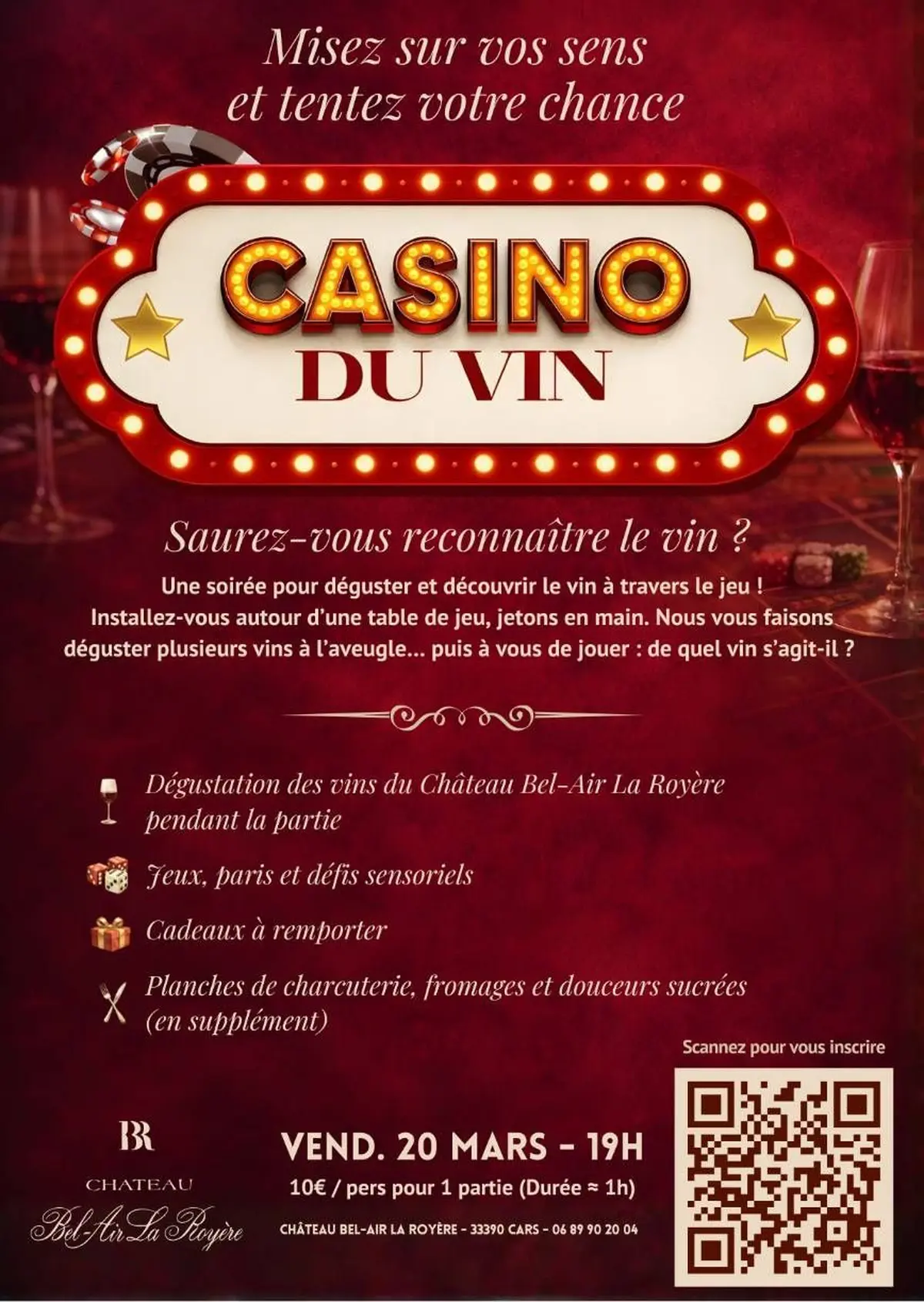 Casino du vin - dégustation ludique 