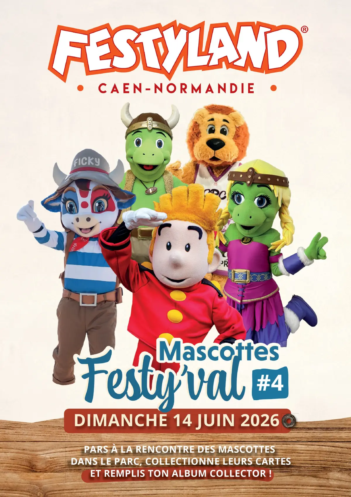 Mascottes Festy'Val à Festyland