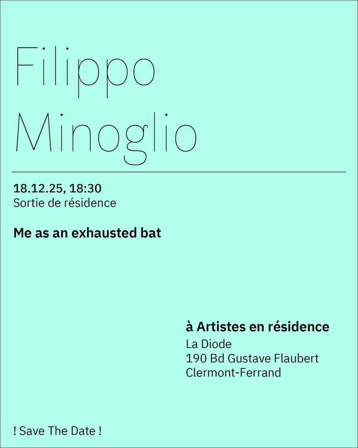 18.12.25 | Filippo Minoglio | Me as an exhausted bat