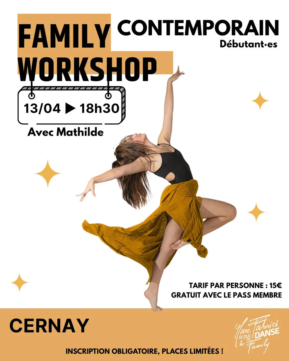 Family Workshop – Danse Contemporaine (Niveau débutant)