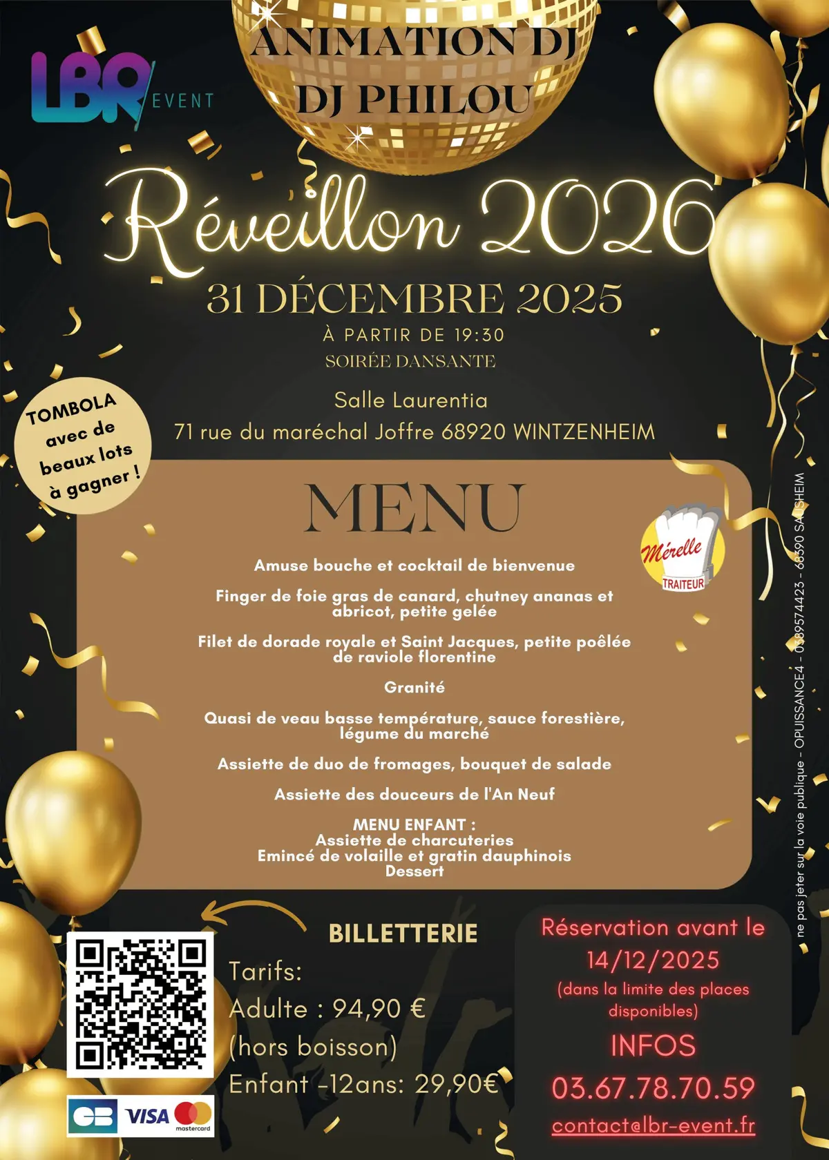 Soirée dansante du Nouvel An 2026 Wintzenheim