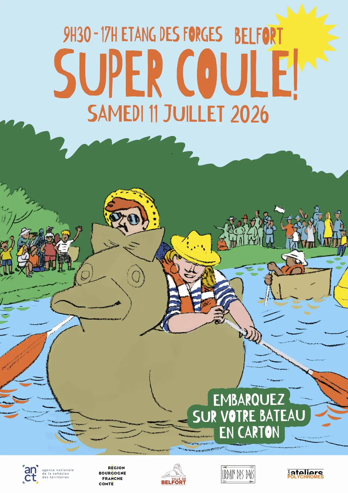Super-Coule, la régate des bateaux en carton