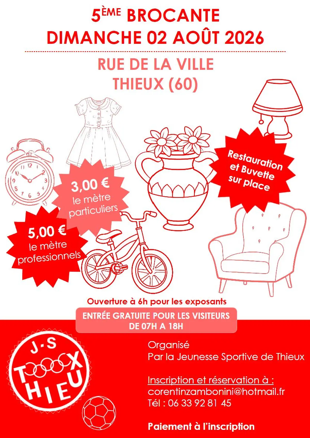 5ème Brocante de la JS Thieux
