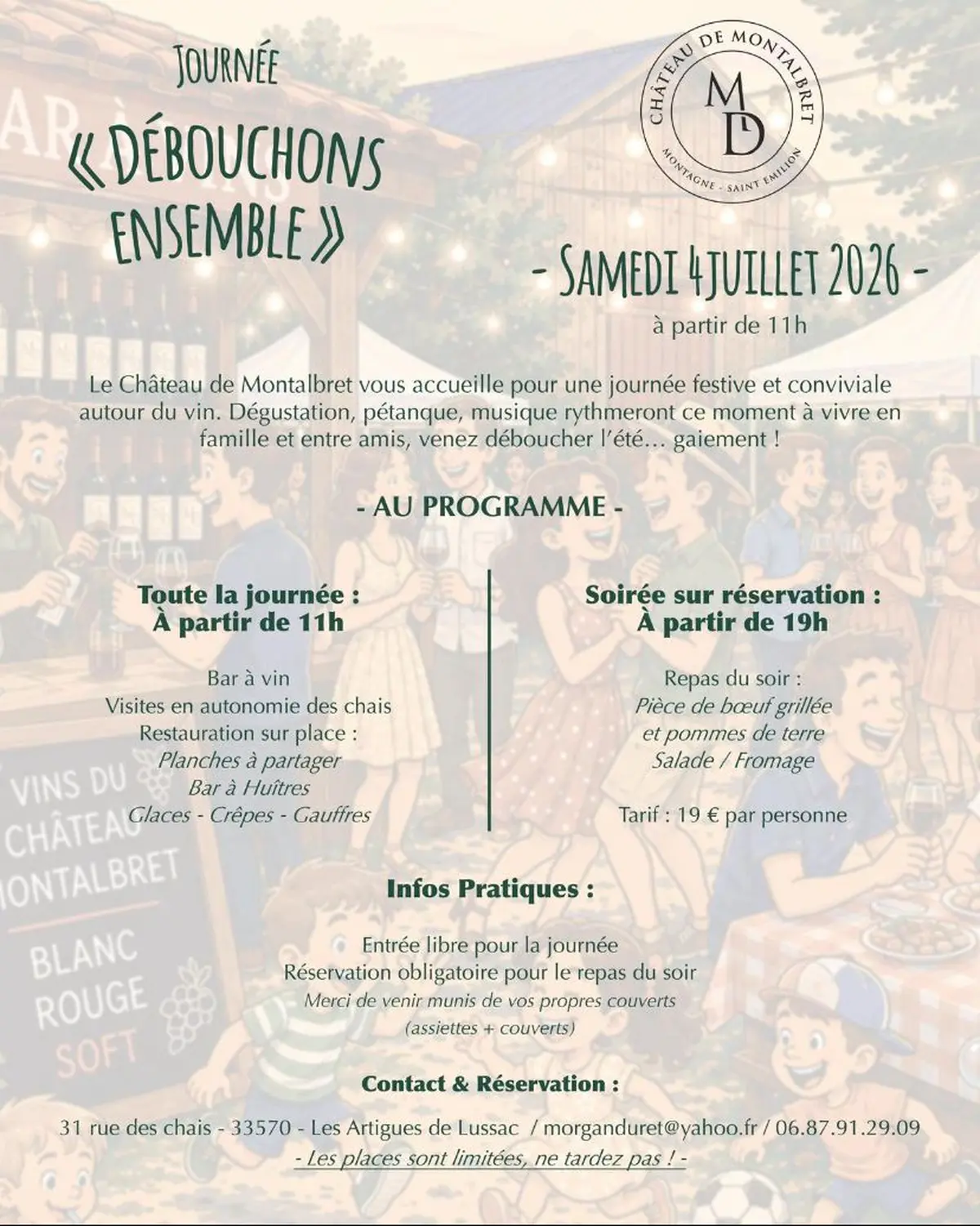 Débouchons Ensemble du Château de Montalbret 