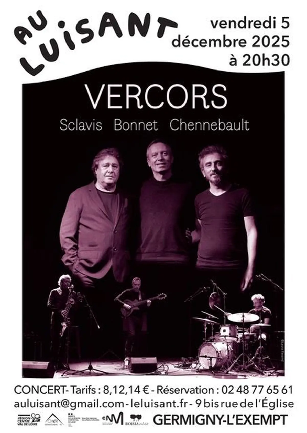 Vercors avec Louis Sclavis, Richard Bonnet et Adrien Chennebault