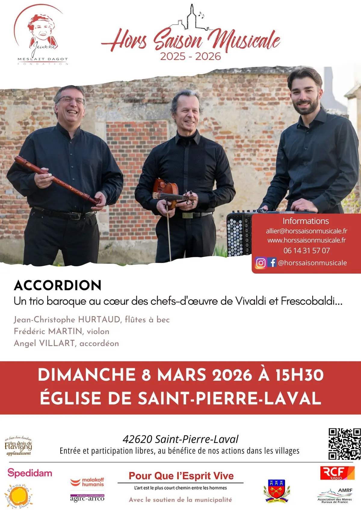Concert d'Accordion à Saint-Pierre-Laval (03) ! 
