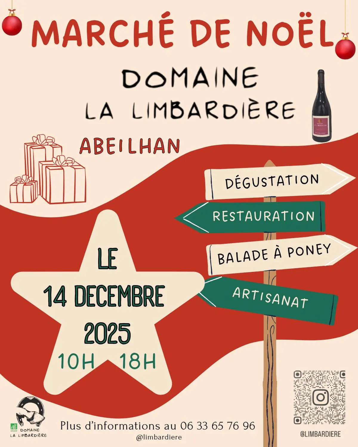 Marché de Noel au Domaine de la Limbardière
