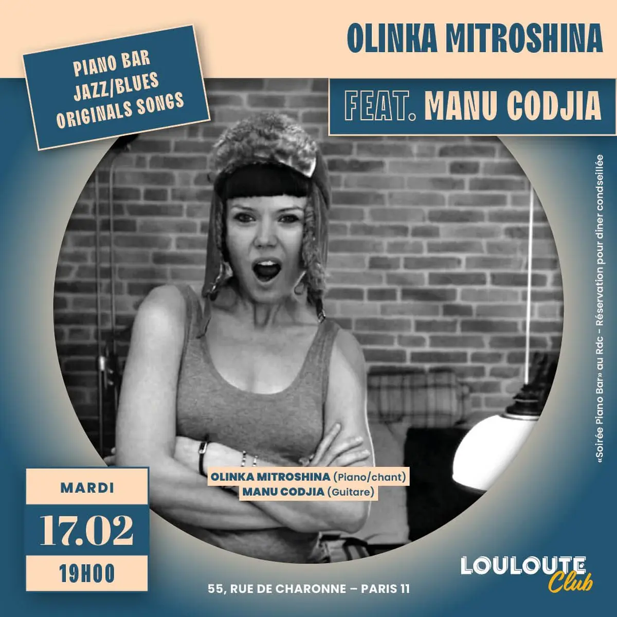 Olinka Mitroshina Feat. Manu Codjia - (Jazz/Blues/Originals songs)