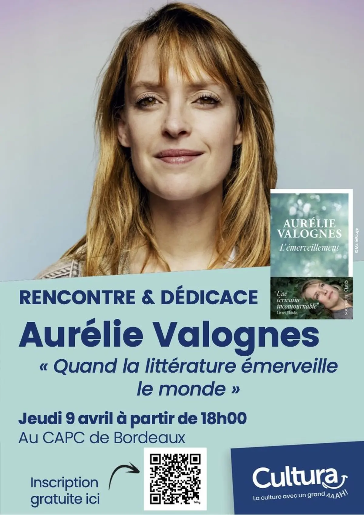 Dédicace Aurélie Valognes avec Cultura au CAPC !