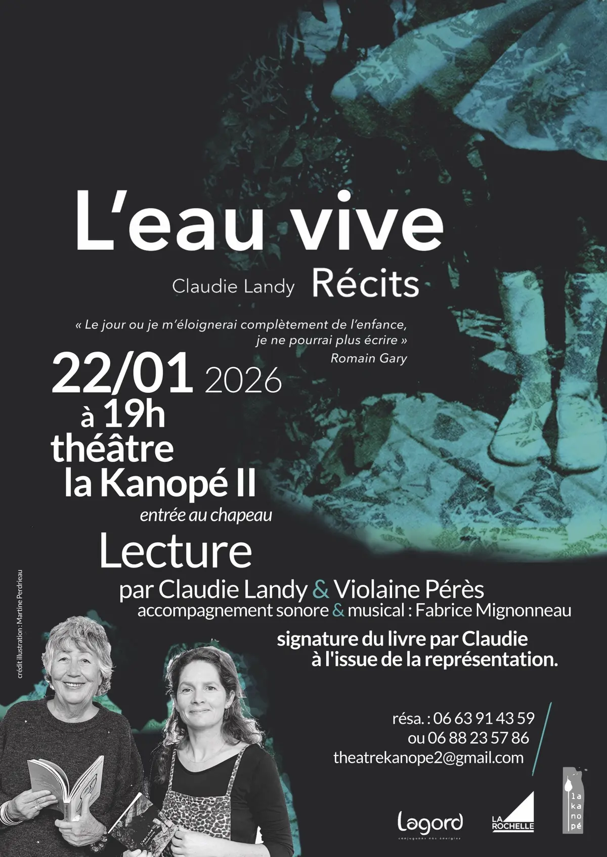 L’eau vive - Récits Lecture par Claudie Landy & Violaine Pérès