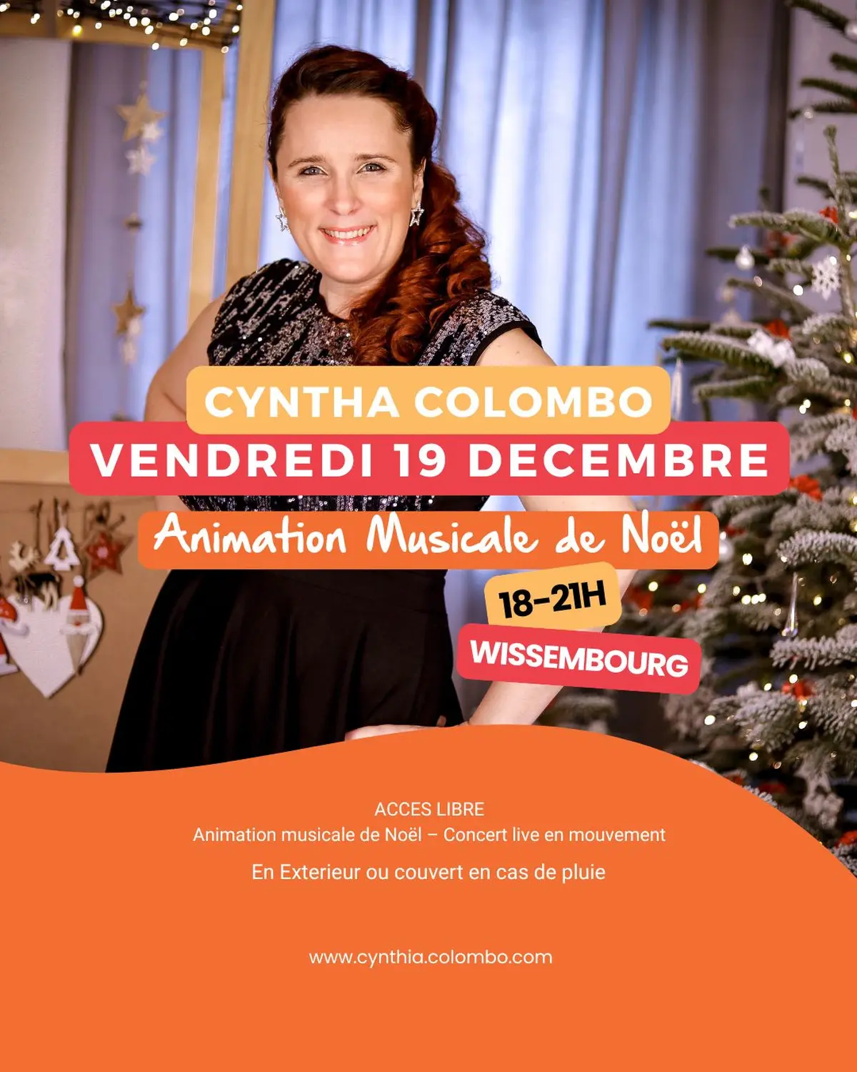 Cynthia Colombo – Animation musicale de Noël