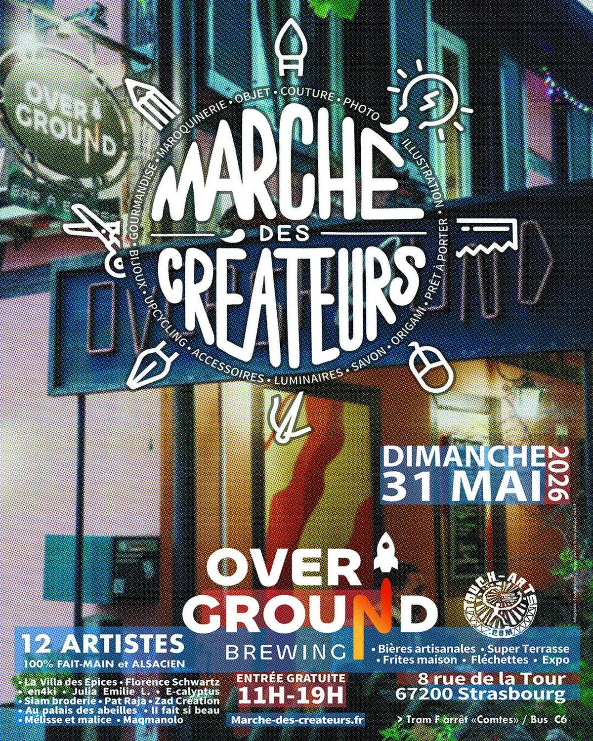 31.05.26 - Marchés des Créateurs à l'Overground brewing - Koenigshoffen
