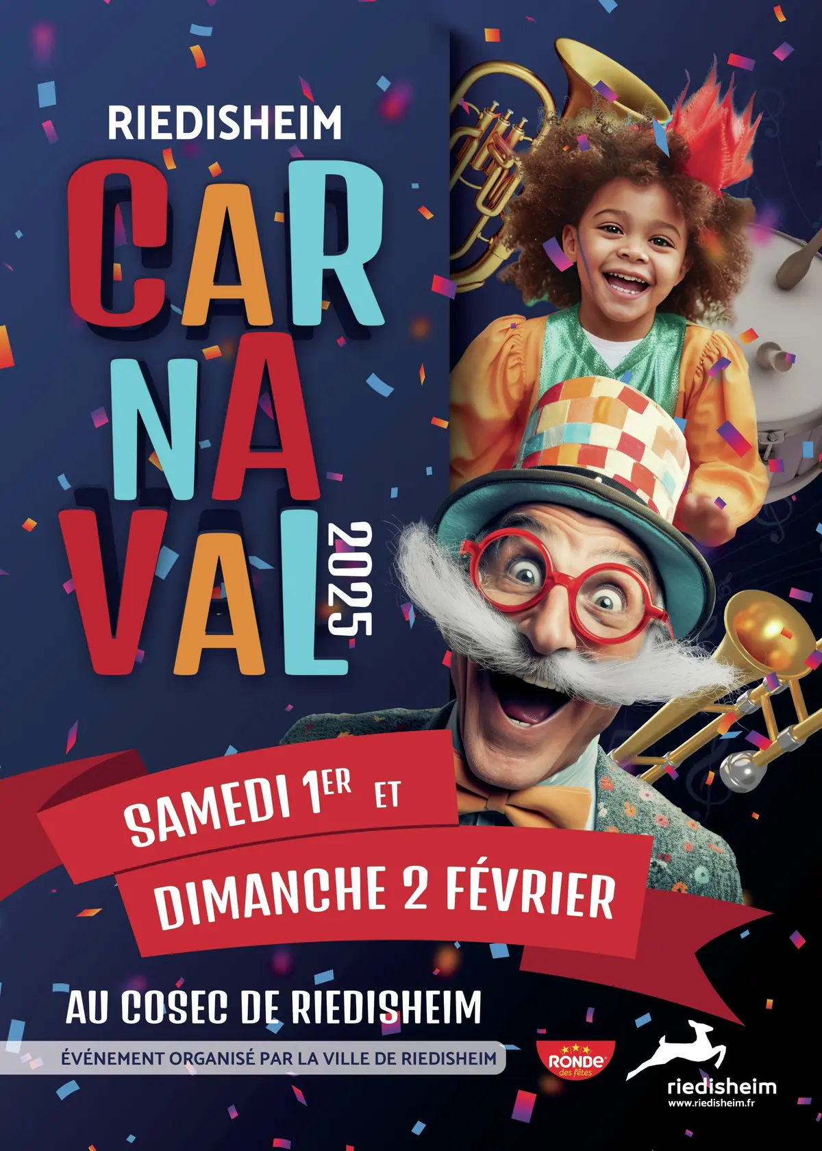 L'affiche 2025 du Carnaval de Riedisheim