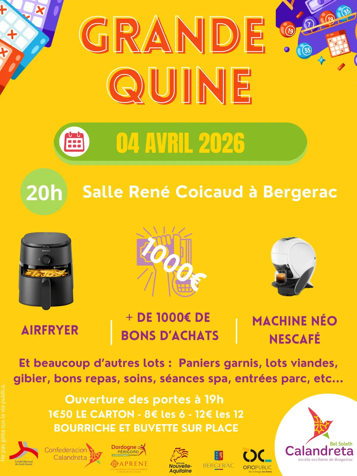 Grande quine de l'école Calandreta