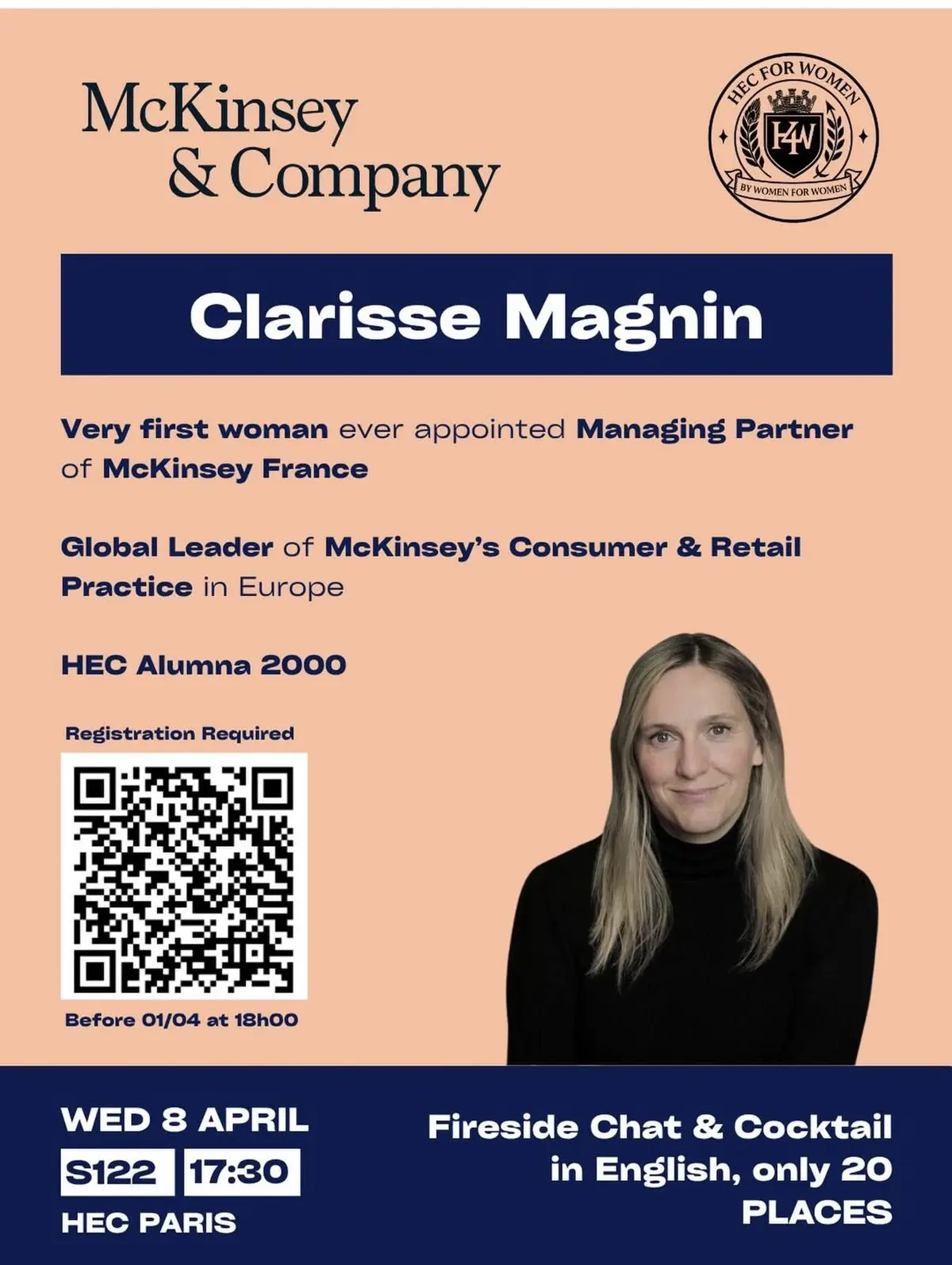 Entretien informel avec Clarisse Magnin, McKinsey Paris