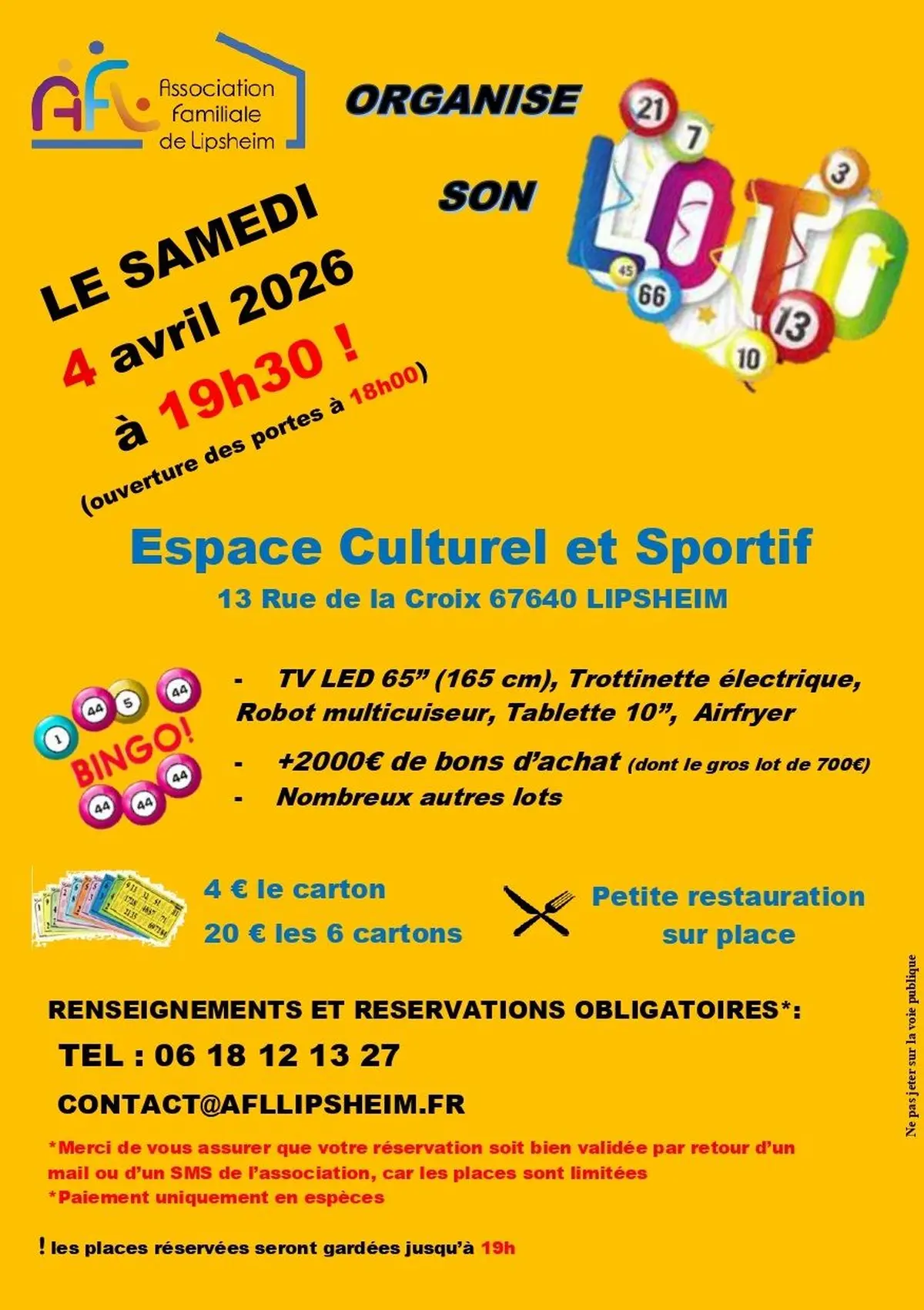 Loto de l'AFL de LIPSHEIM