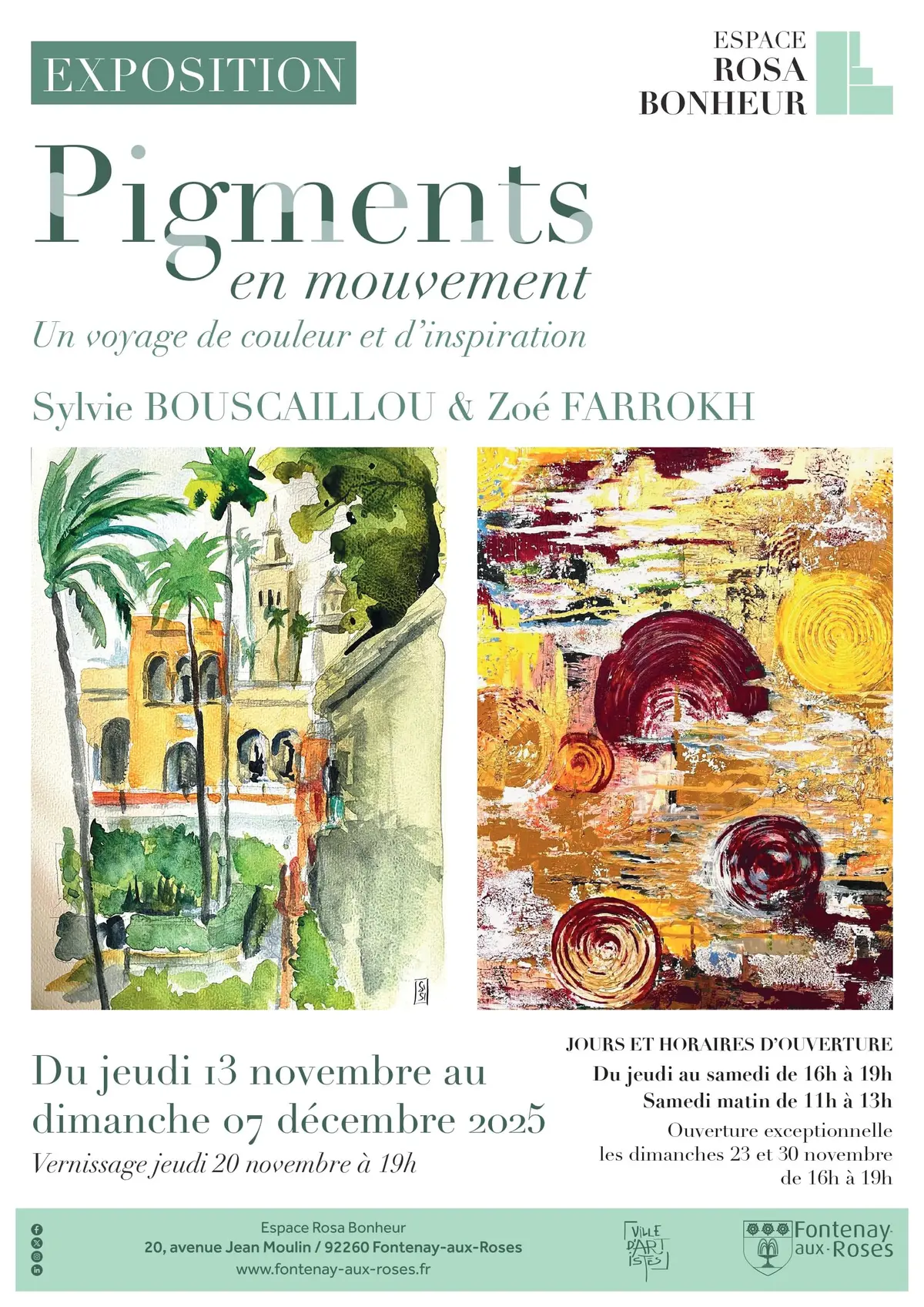 Pigments en mouvement