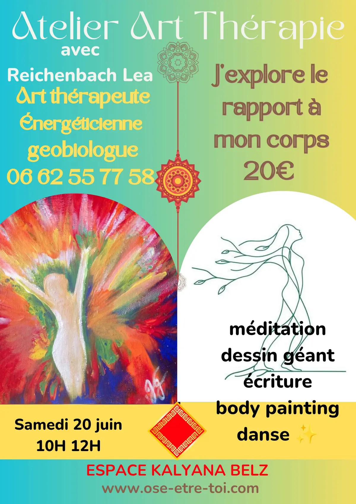 Atelier sensoriel et créatif  j'explore le rapport à mon corps