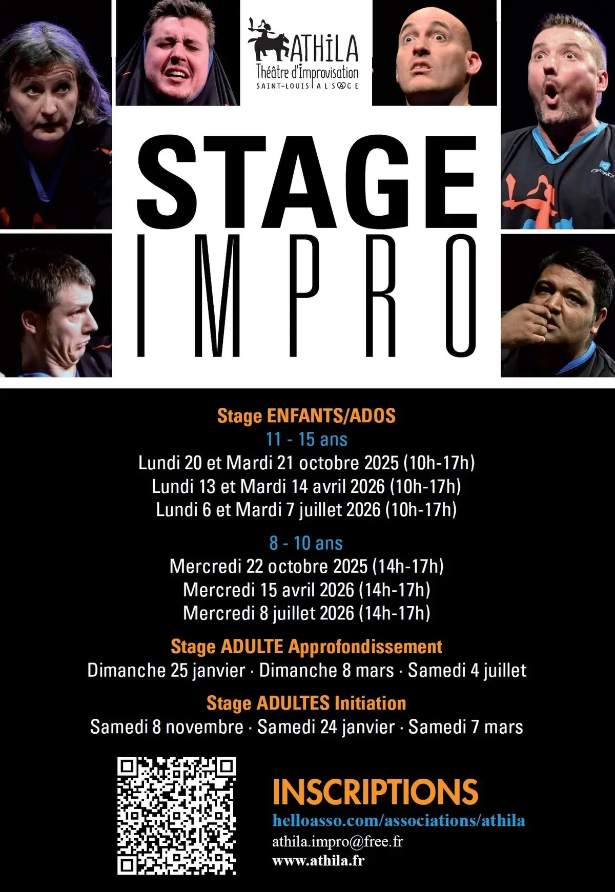 Stage d'Improvisation Théâtrale Enfants/Ados