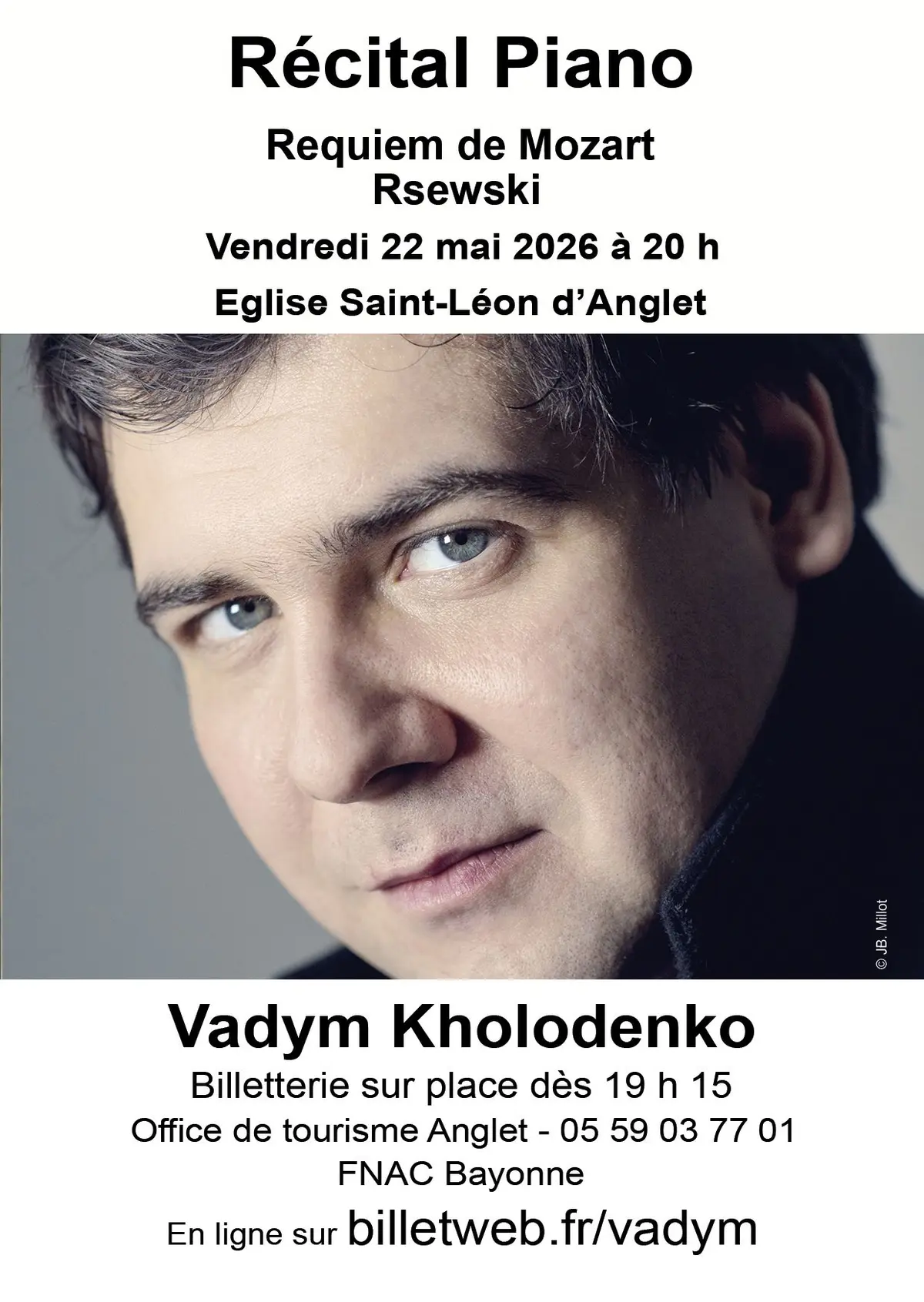 Récital Piano Vadym Kholodenko 