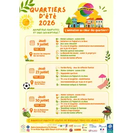Quartiers d'été 2026
