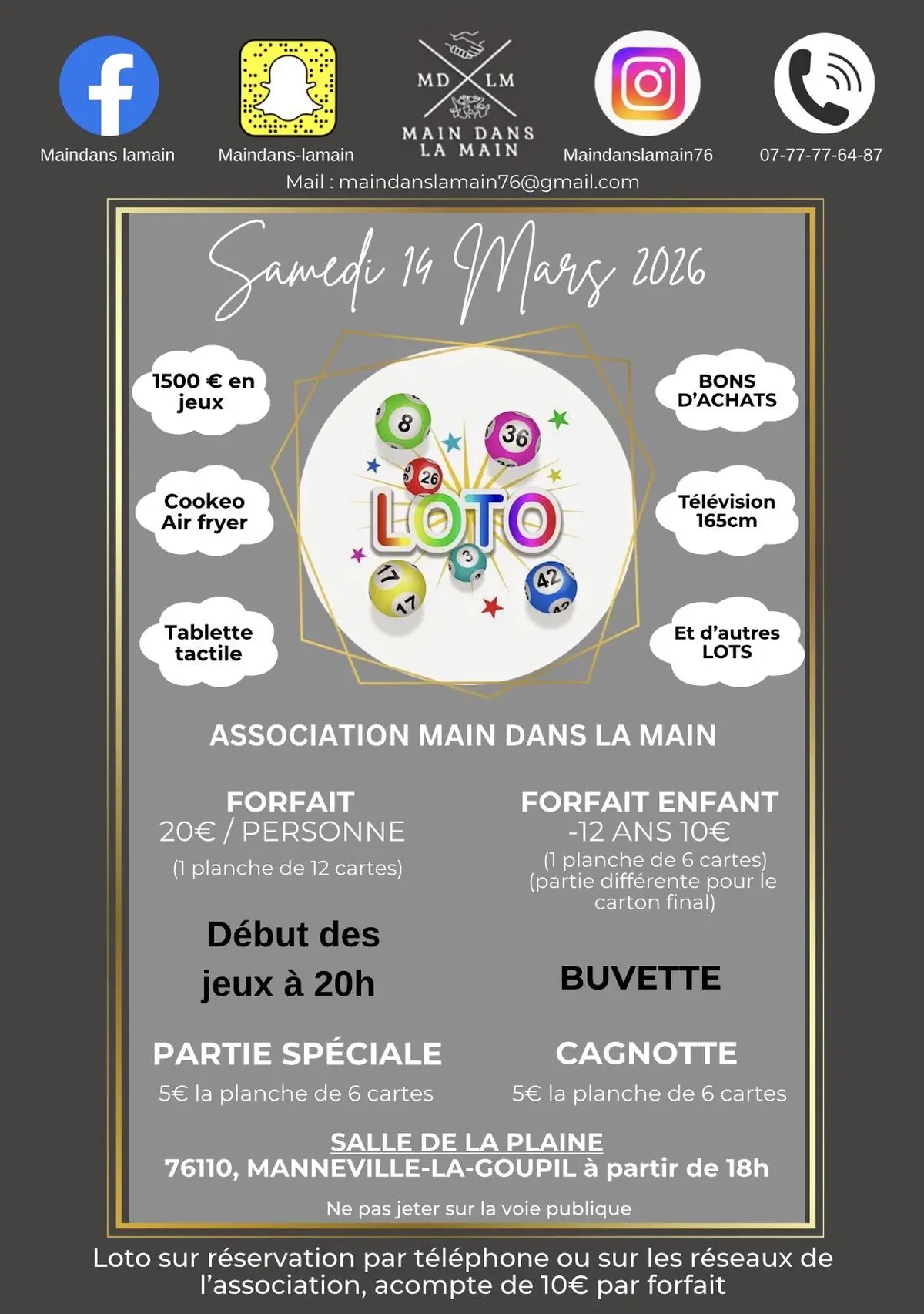 Loto association main dans la main 