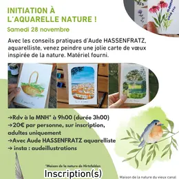 Initiation à l’aquarelle nature !